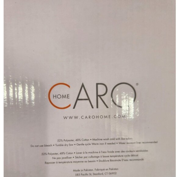 Gray Striped Fabric Shower Curtain 72 x 72 NEW - Picture 4 of 4